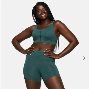 Outdoor Voices Zip Bra